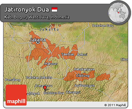 Satellite 3D Map of Jatironyok Dua
