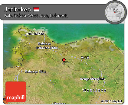 Satellite 3D Map of Jatiteken