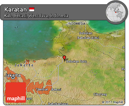 Satellite 3D Map of Karatan