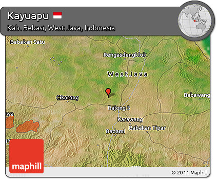 Satellite 3D Map of Kayuapu