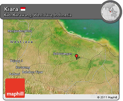 Satellite 3D Map of Kiara