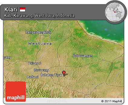 Satellite 3D Map of Klari