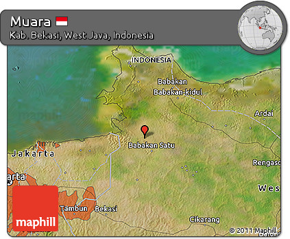 Satellite 3D Map of Muara