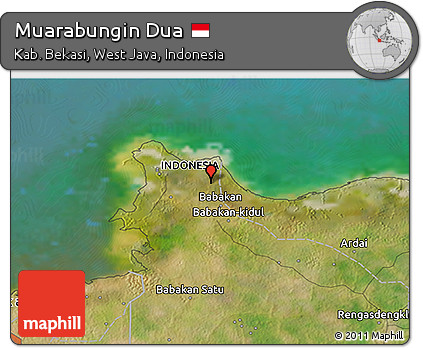 Satellite 3D Map of Muarabungin Dua