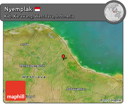 Satellite 3D Map of Nyemplak