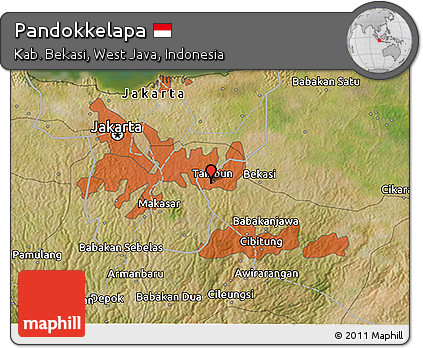 Satellite 3D Map of Pandokkelapa