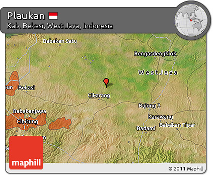Satellite 3D Map of Plaukan