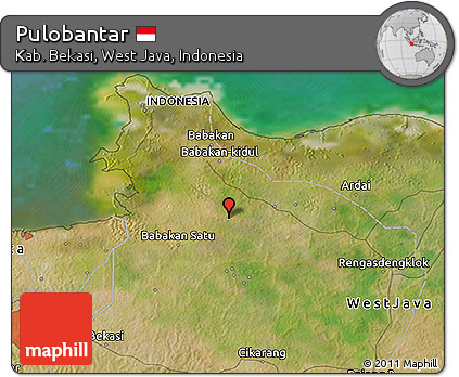 Satellite 3D Map of Pulobantar