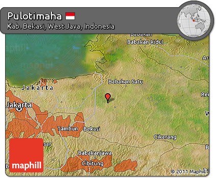 Satellite 3D Map of Pulotimaha