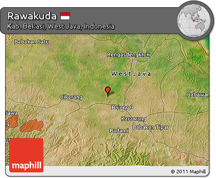 Satellite 3D Map of Rawakuda