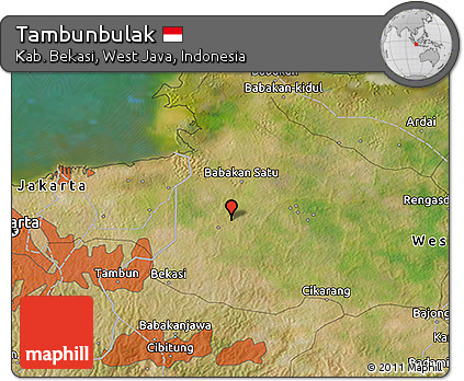 Satellite 3D Map of Tambunbulak