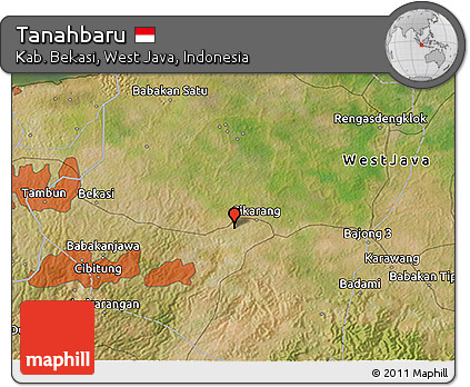 Satellite 3D Map of Tanahbaru