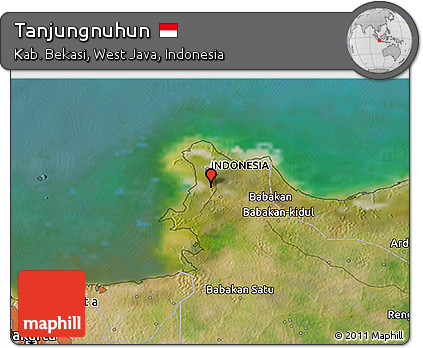 Satellite 3D Map of Tanjungnuhun