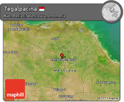 Satellite 3D Map of Tegalpacina