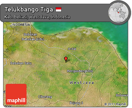 Satellite 3D Map of Telukbango Tiga