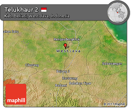 Satellite 3D Map of Telukhaur 2