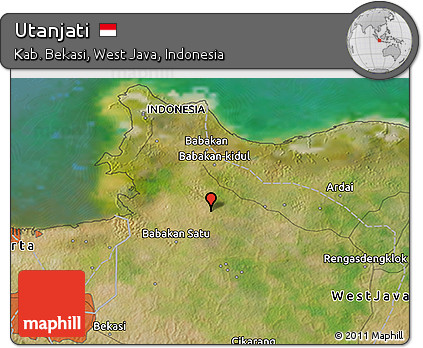 Satellite 3D Map of Utanjati