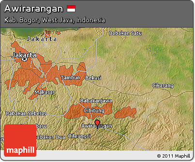 Satellite 3D Map of Awirarangan