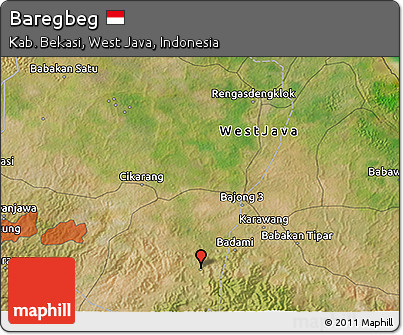 Satellite 3D Map of Baregbeg