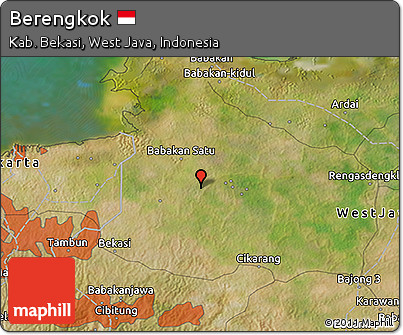Satellite 3D Map of Berengkok