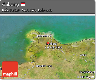 Satellite 3D Map of Cabang