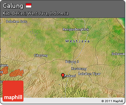Satellite 3D Map of Calung