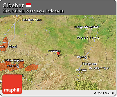 Satellite 3D Map of Cibeber