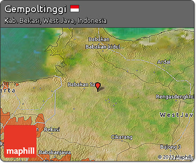 Satellite 3D Map of Gempoltinggi
