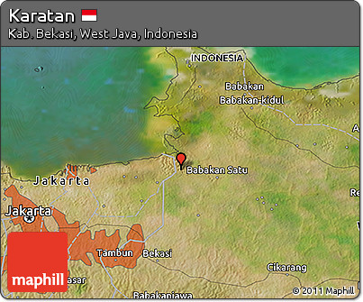 Satellite 3D Map of Karatan