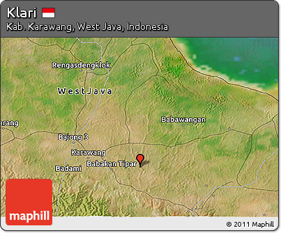 Satellite 3D Map of Klari