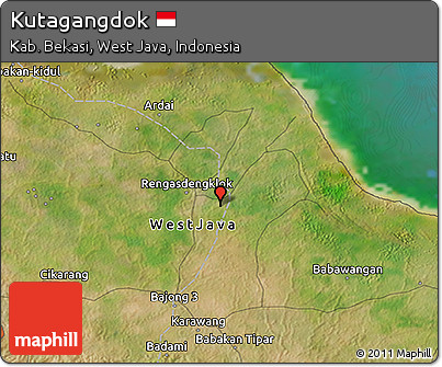 Satellite 3D Map of Kutagangdok