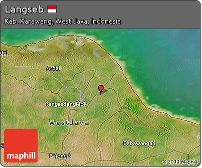 Satellite 3D Map of Langseb