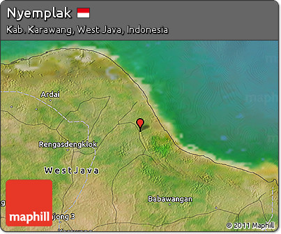 Satellite 3D Map of Nyemplak