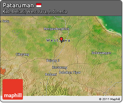 Satellite 3D Map of Pataruman