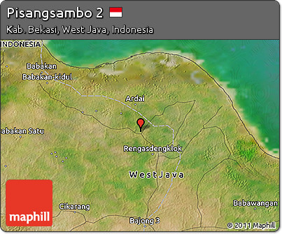 Satellite 3D Map of Pisangsambo 2