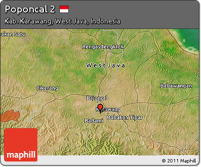 Satellite 3D Map of Poponcal 2