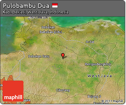 Satellite 3D Map of Pulobambu Dua