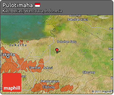 Satellite 3D Map of Pulotimaha