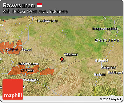 Satellite 3D Map of Rawasuren