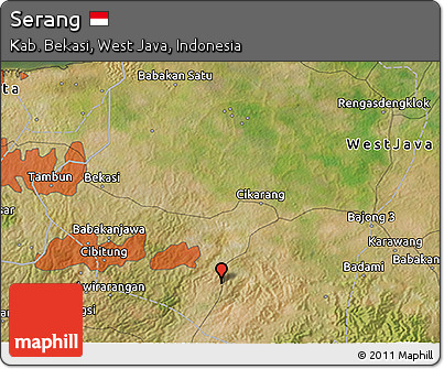 Satellite 3D Map of Serang