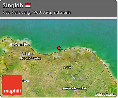 Satellite 3D Map of Singkih
