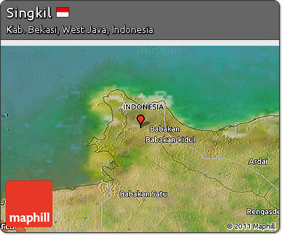Satellite 3D Map of Singkil