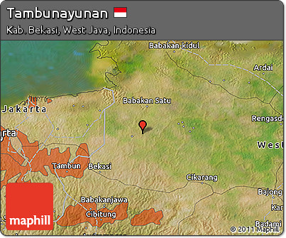 Satellite 3D Map of Tambunayunan