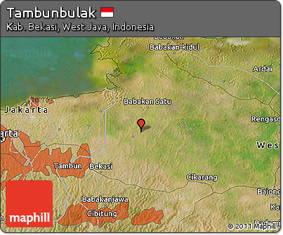 Satellite 3D Map of Tambunbulak