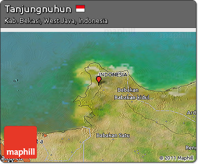Satellite 3D Map of Tanjungnuhun