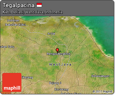 Satellite 3D Map of Tegalpacina