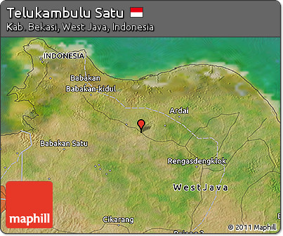 Satellite 3D Map of Telukambulu Satu