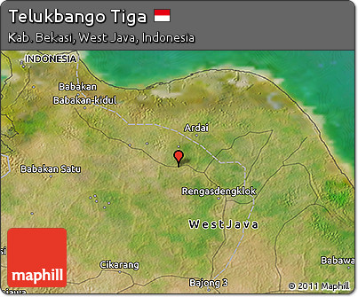 Satellite 3D Map of Telukbango Tiga