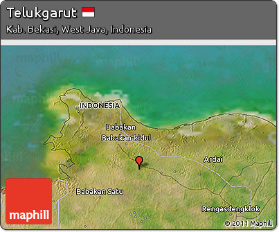 Satellite 3D Map of Telukgarut