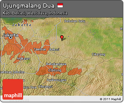 Satellite 3D Map of Ujungmalang Dua